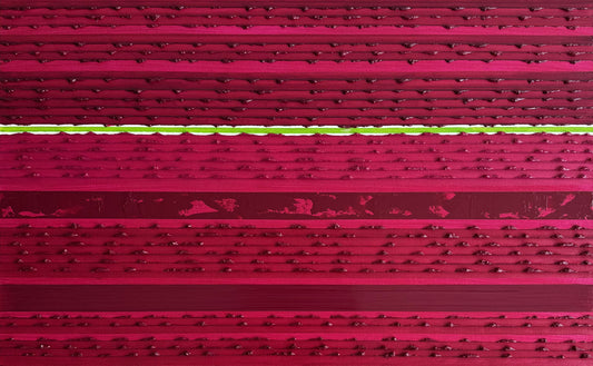 Stripes Oil Painting - Magenta