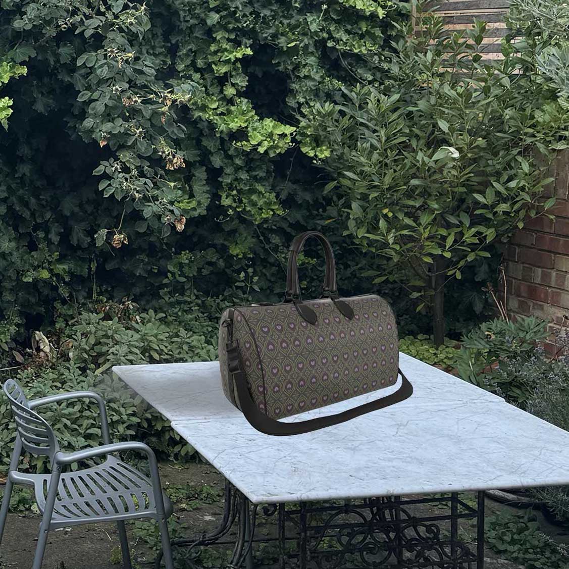 Duffle Bag - Acanthus Wreath Grape and Green