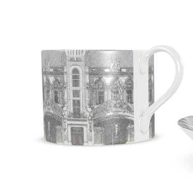 Bone China Cup and Saucer - Burlington Arcade