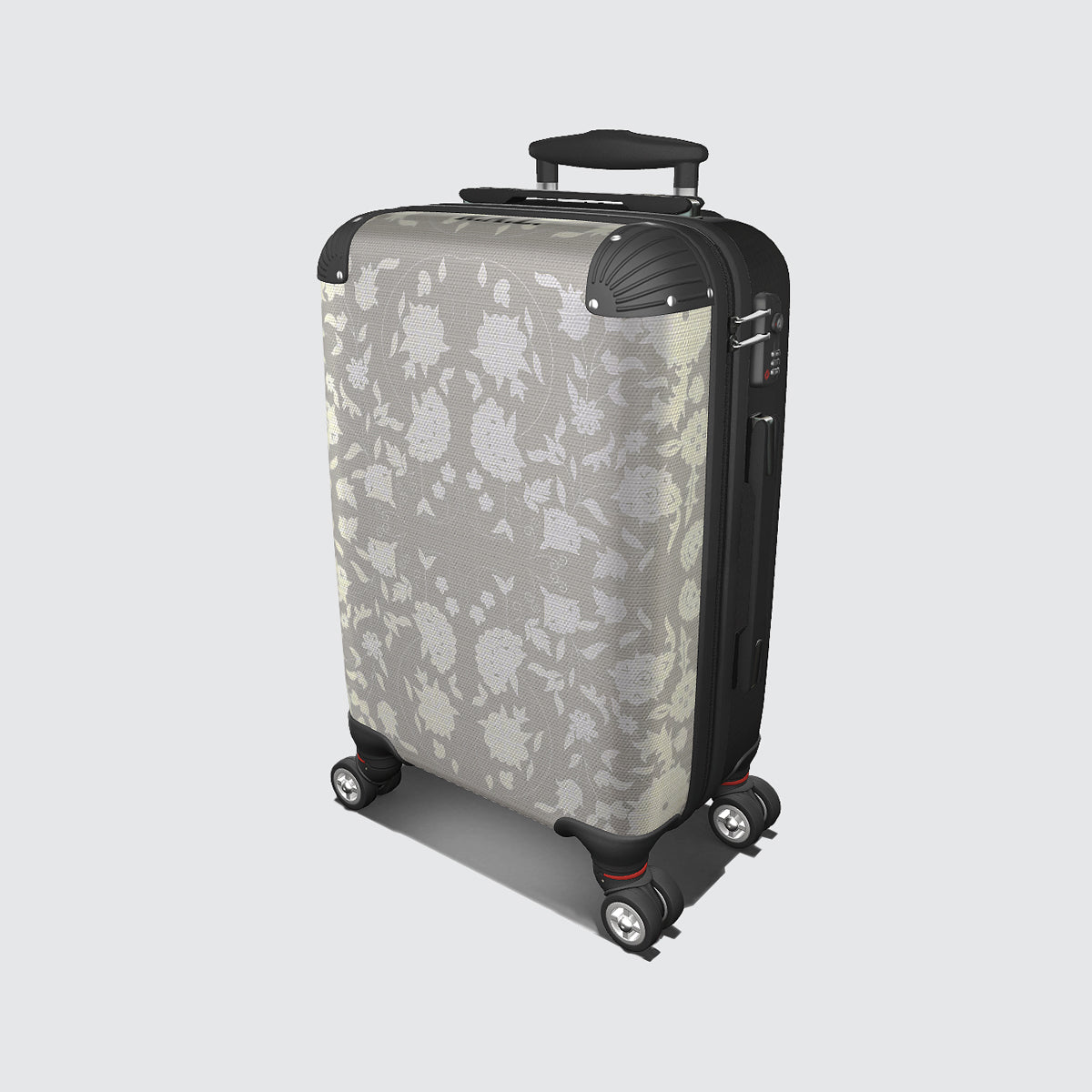 Suitcase - Cabin 55cm and 45cm - Carpet Flowers on Warm Grey