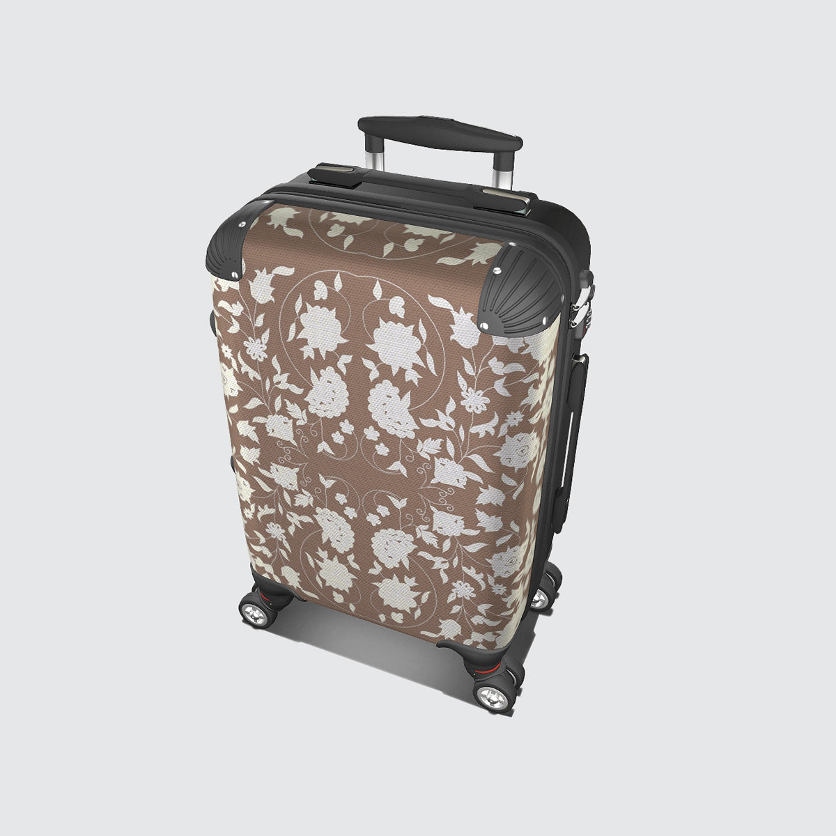 Suitcase - Cabin 55cm and 45cm - Carpet Flowers on Mocha