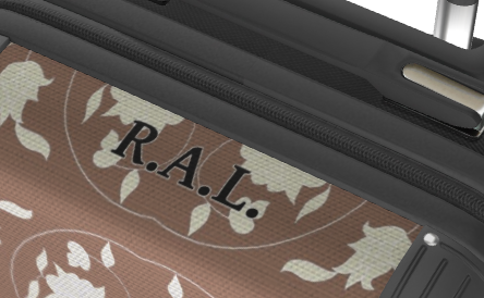Suitcase - Cabin 55cm and 45cm - Carpet Flowers on Mocha