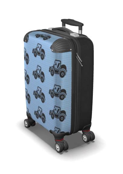 Suitcase - Small Cabin 45cm - Car on Blue Red or Green