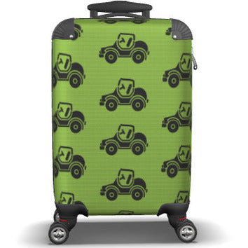 Suitcase - Small Cabin 45cm - Car on Blue Red or Green