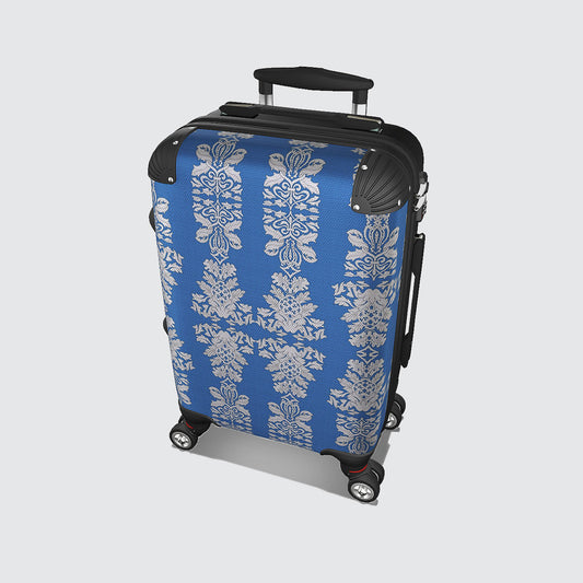 Suitcase - Cabin 55cm and 45cm - Damask On Blue Sky