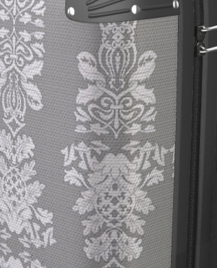 Suitcase - Cabin 55cm and 45cm - Damask On Grey