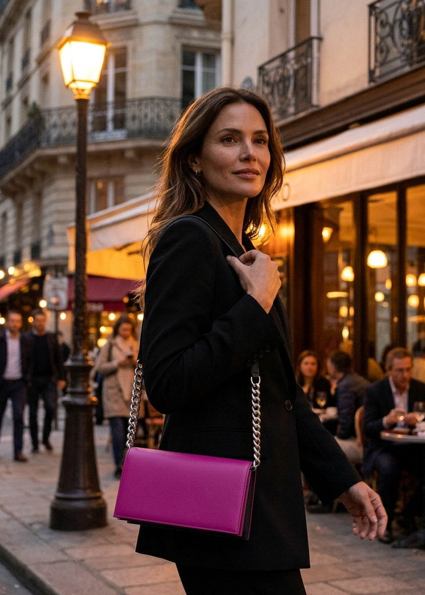 Handbag Dark Magenta Clutch