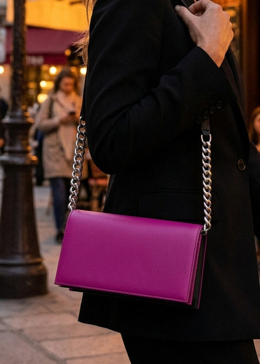 Handbag Dark Magenta Clutch
