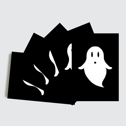 10 Card Pack Halloween Ghost