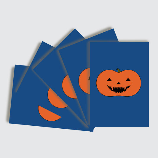 10 Card Pack Halloween Pumpkin