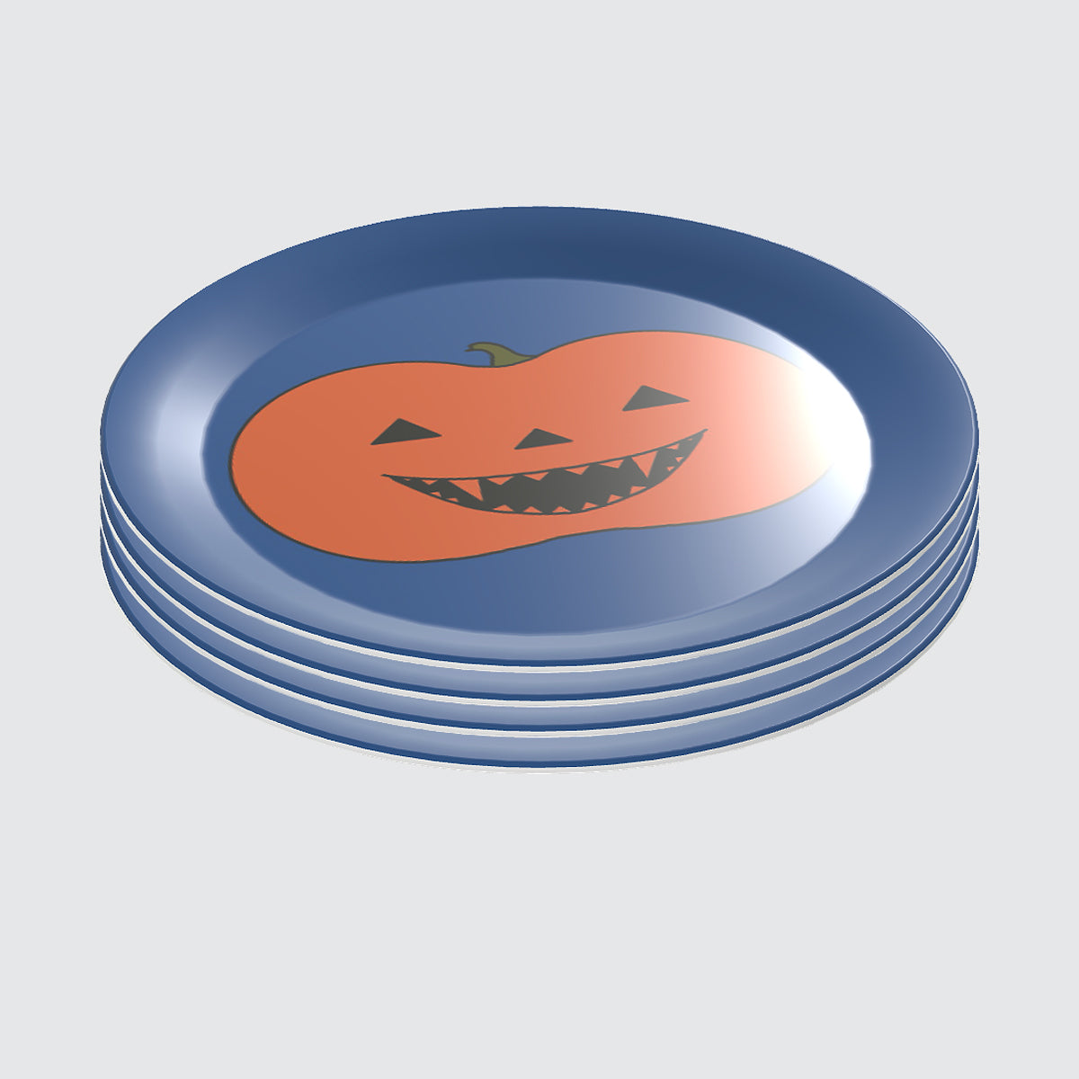 Halloween Pumpkin Party Plates