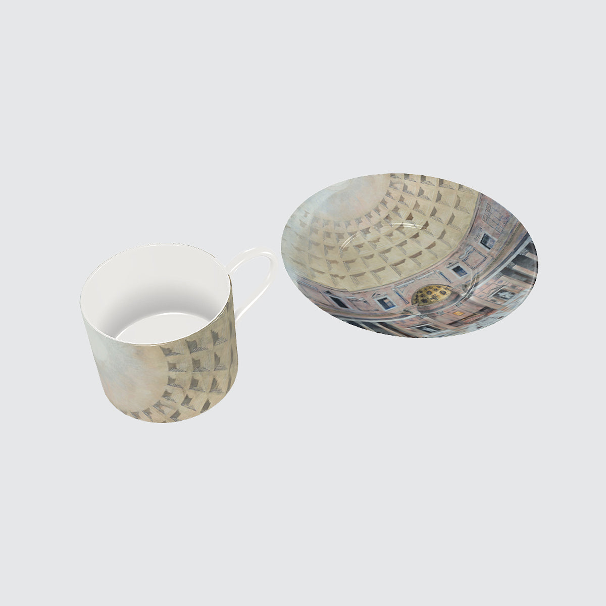 Bone China Cup and Saucer - Pantheon Dome