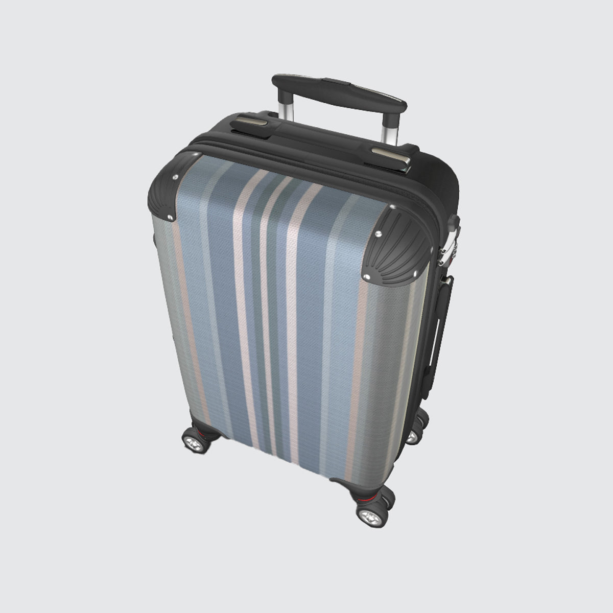 Suitcase - Cabin 55cm and 45cm - Stripes Sea Light