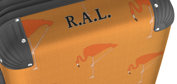 Suitcase - Cabin 55cm and 45cm - Flamingos on Orange