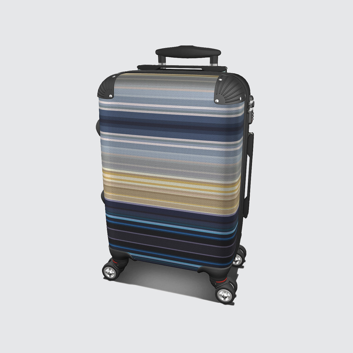 Suitcase - Cabin 55cm - Stripes Golden Sea