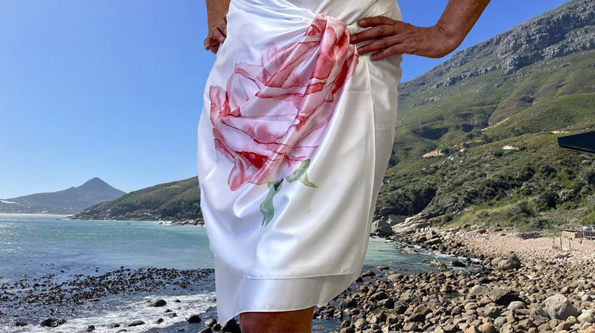 Sarong Watercolour Rose