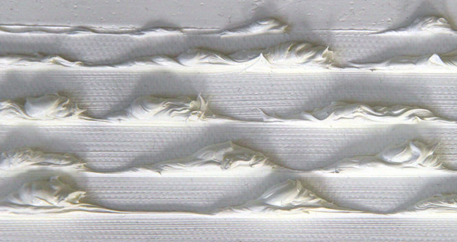 Stripes Oil Painting - White On White by Rose Long