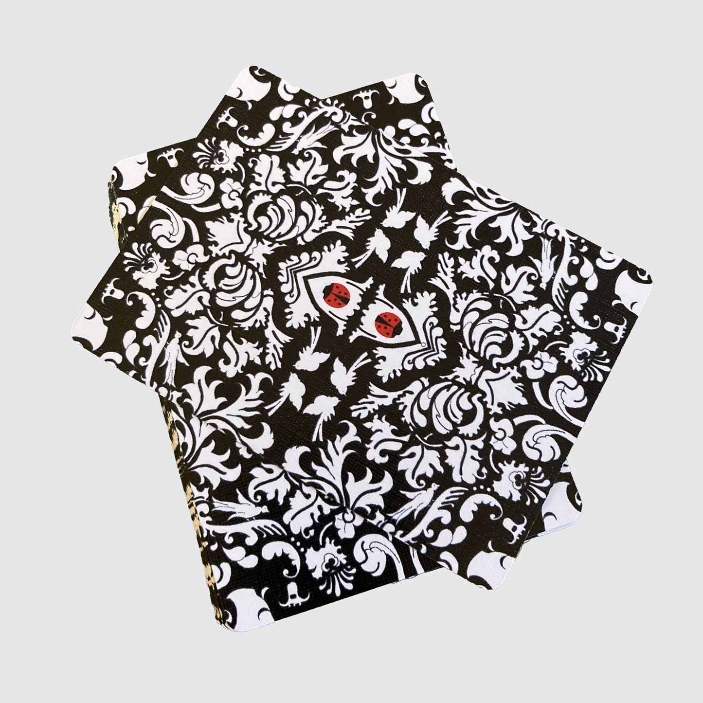 Damask Playing Card Pack - Black And White