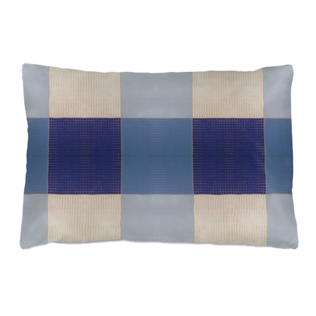 Silk Pillowcase - Blue Gingham