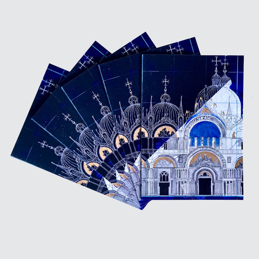 10 card pack Basilica St Marco Greetings Cards - single design