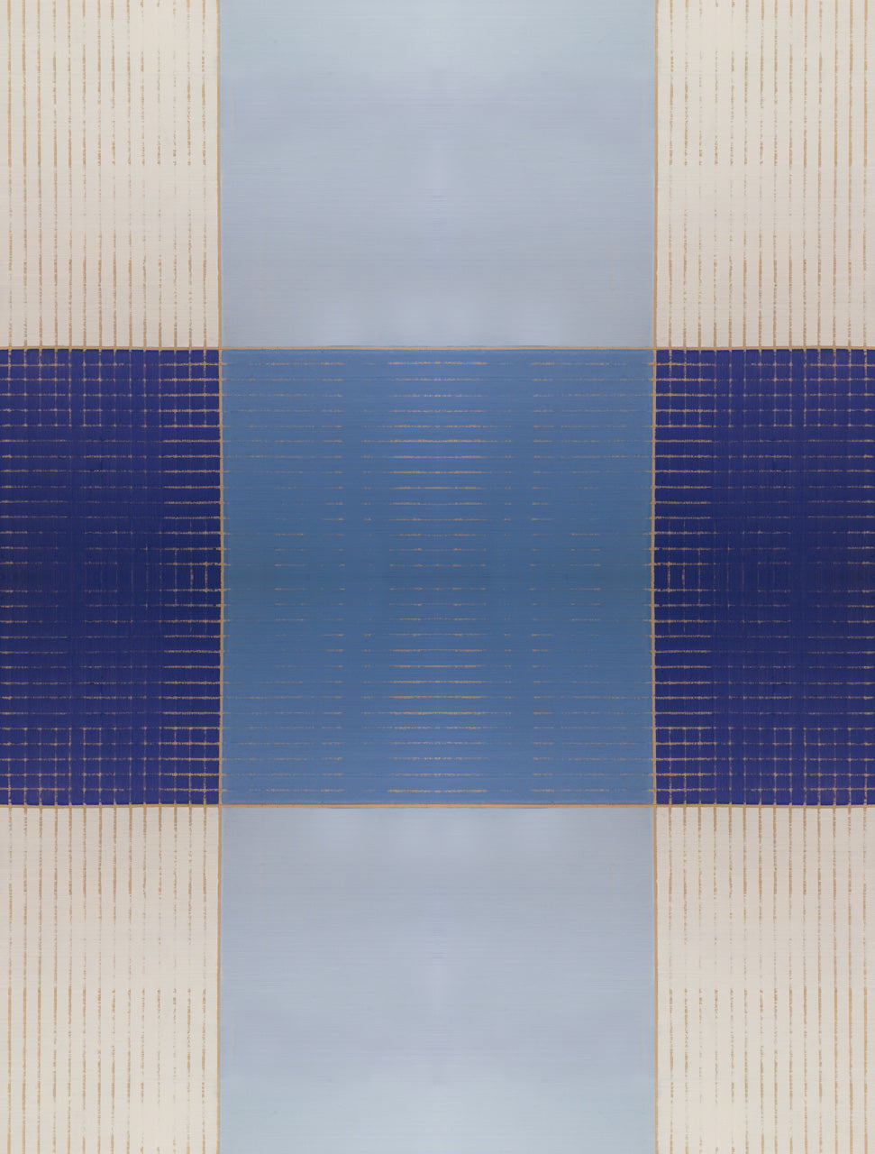 Wallpaper Blue Gingham - £37.50 per sq metre