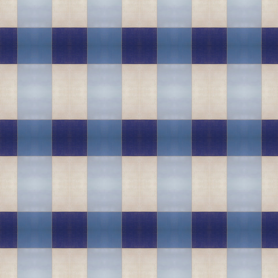 Wallpaper Blue Gingham - £37.50 per sq metre
