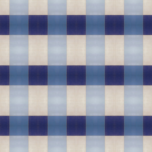 Wallpaper Blue Gingham - £37.50 per sq metre