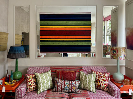 Stripes Chakra Oil Painting by Rose Long
