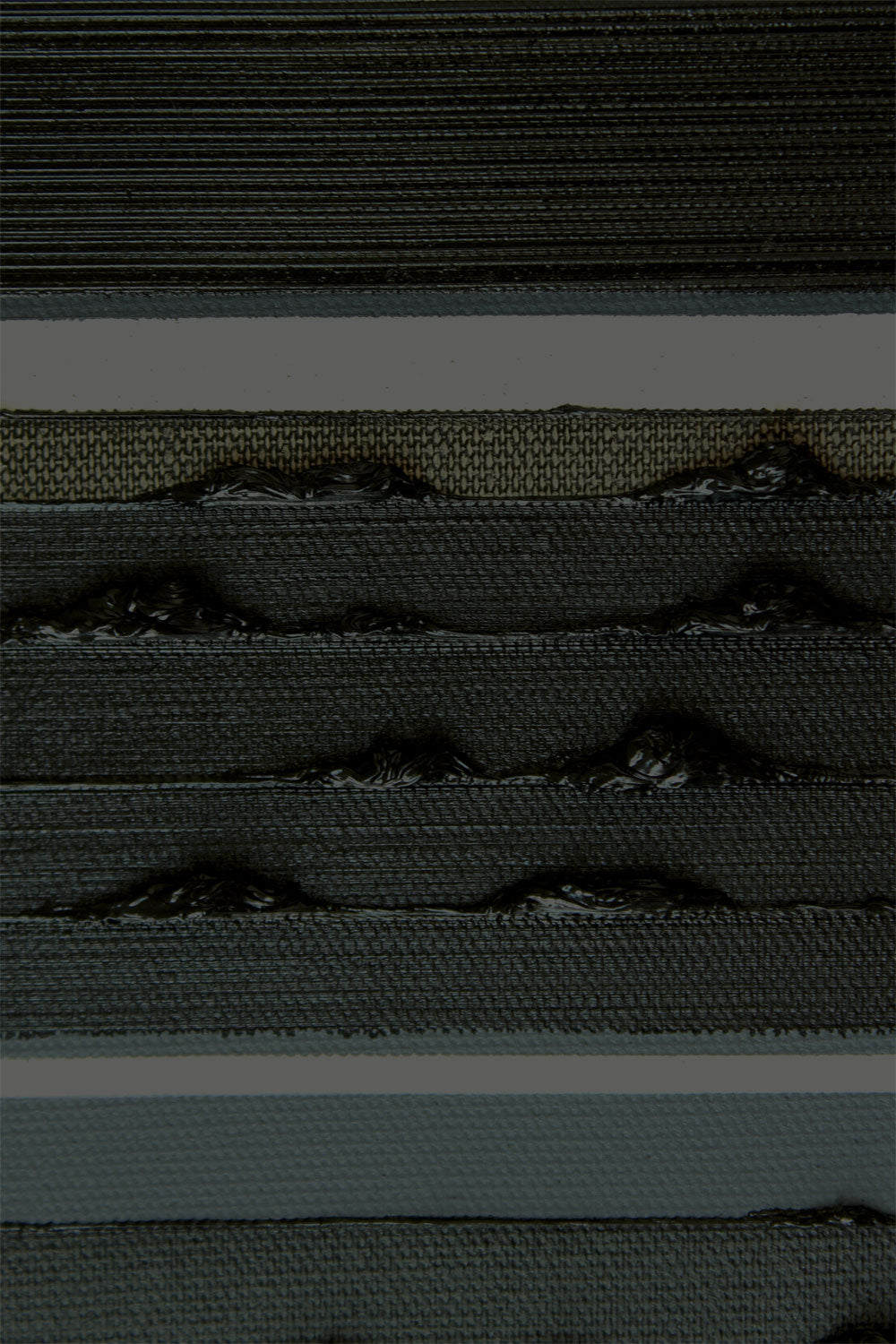 Stripes Oil Painting - None More Black by Rose Long