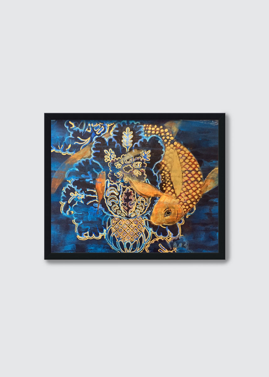 Original Art - Koi Damask