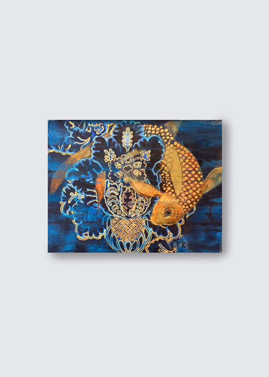 Original Art - Koi Damask