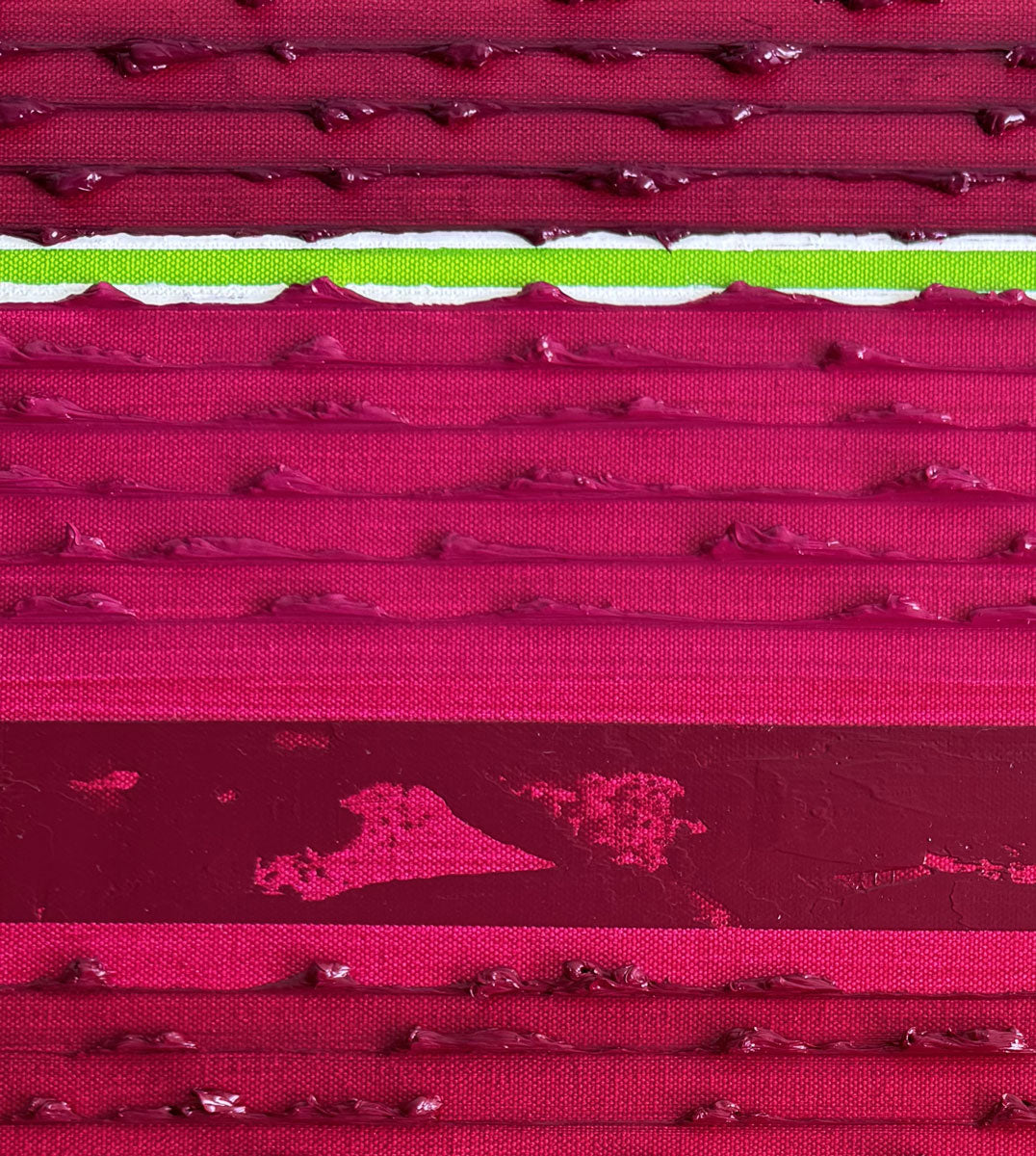 Stripes Oil Painting - Magenta