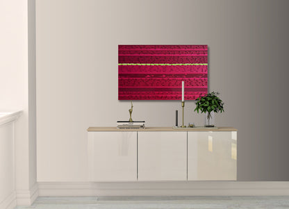 Stripes Oil Painting - Magenta
