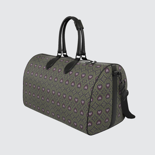 Duffle Bag - Acanthus Wreath Grape and Green