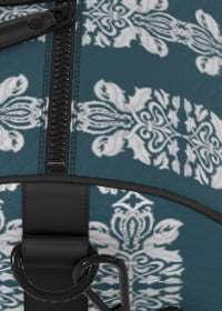 Duffle Bag - Damask on Teal