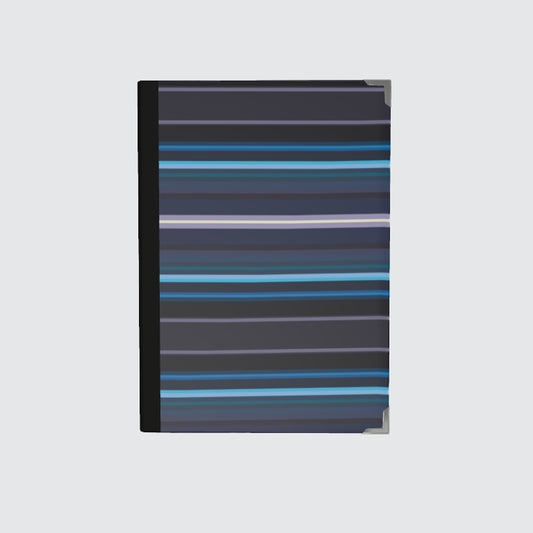 Diary 2026 Weekly - Blue Sea Stripes