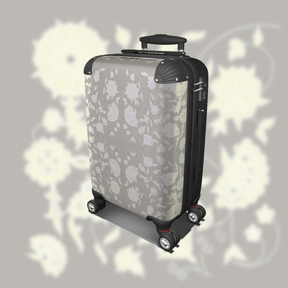 Suitcase - Cabin 55cm and 45cm - Carpet Flowers on Warm Grey