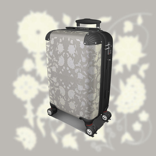 Suitcase - Cabin 55cm and 45cm - Carpet Flowers on Warm Grey