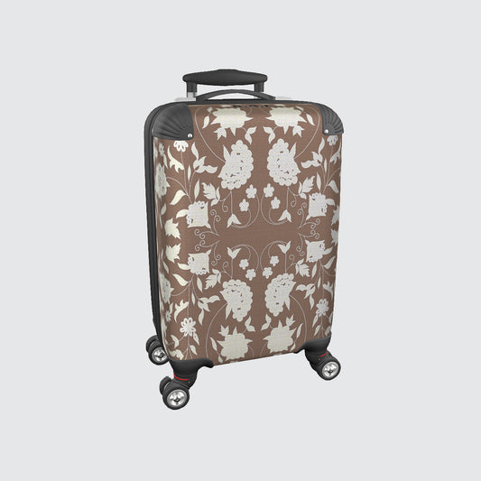 Suitcase - Cabin 55cm and 45cm - Carpet Flowers on Mocha