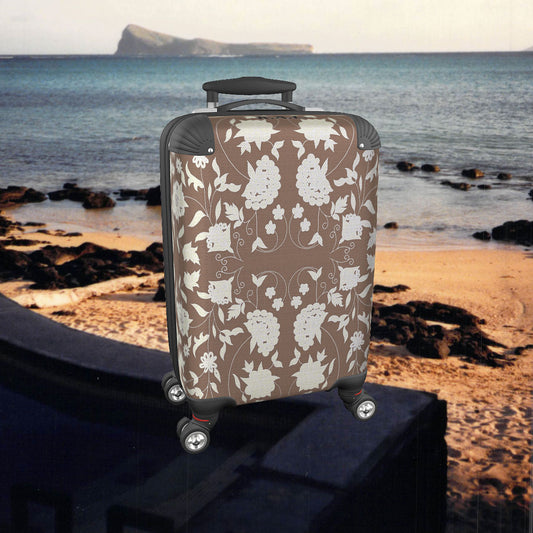 Suitcase - Cabin 55cm and 45cm - Carpet Flowers on Mocha