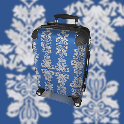 Suitcase - Cabin 55cm and 45cm - Damask On Blue Sky