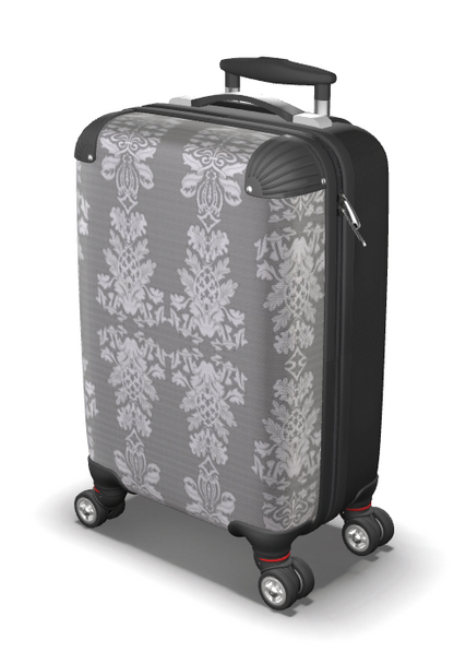 Suitcase - Cabin 55cm and 45cm - Damask On Grey