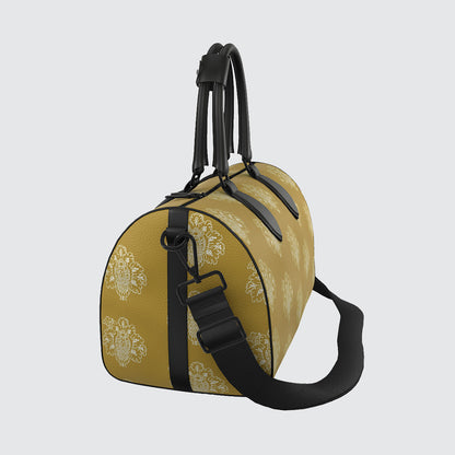 Duffle Bag - Damask on Mustard