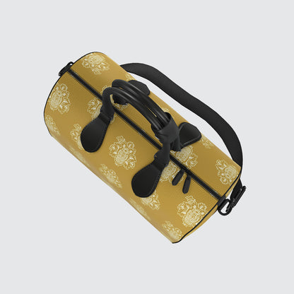 Duffle Bag - Damask on Mustard