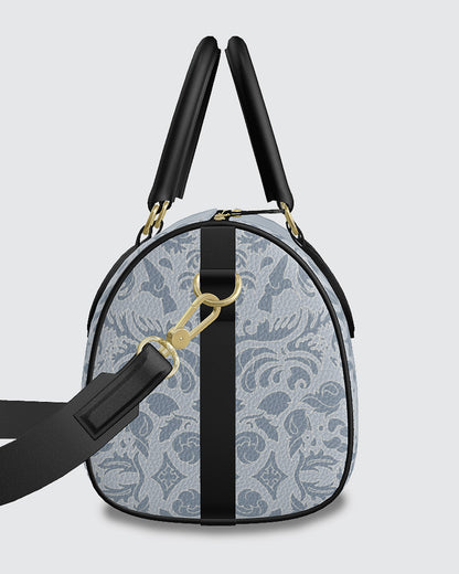 Handbag - Mini Duffle Pale Blue Damask