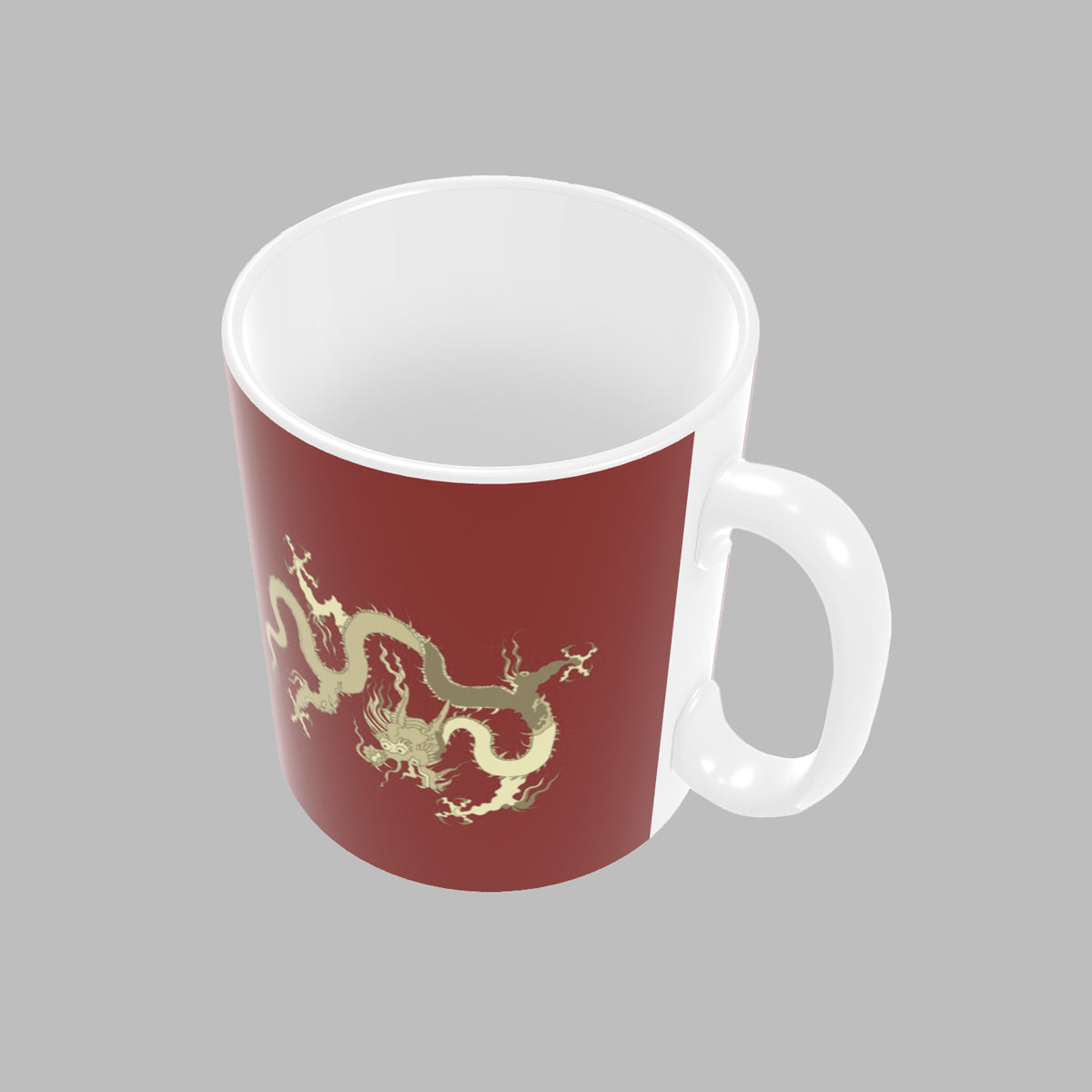 Dragon Red Ceramic Mug
