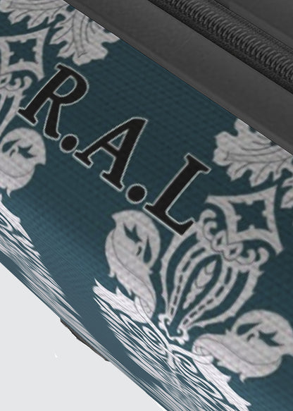 Suitcase - Cabin 55cm and 45cm - Damask On Teal