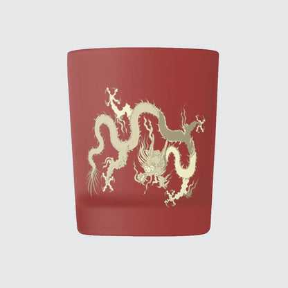 Three Dragon Glass Tea Light Holders