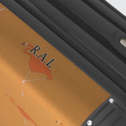 Suitcase - Cabin 55cm and 45cm - Flamingos on Orange