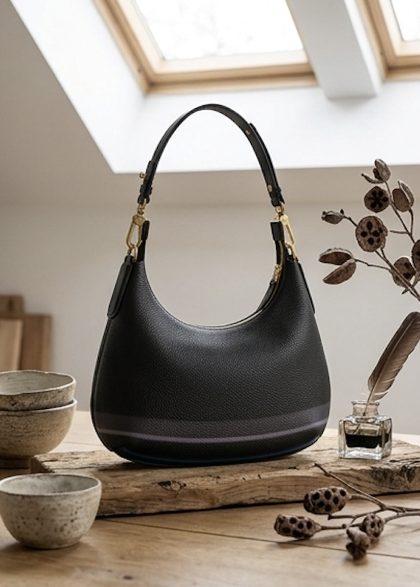 Handbag - Black Crescent